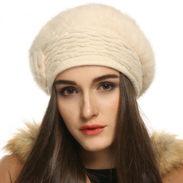 FINEJO Fashion Women's Winter Warm Knitted Hats Beanie Cap 5 Colors
