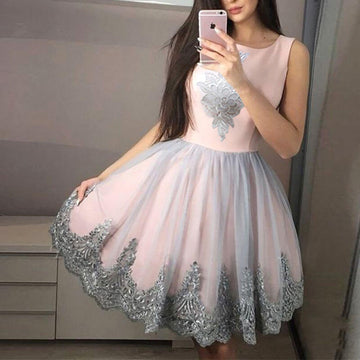 Square Neck Printed Splice Bridemaid Dress