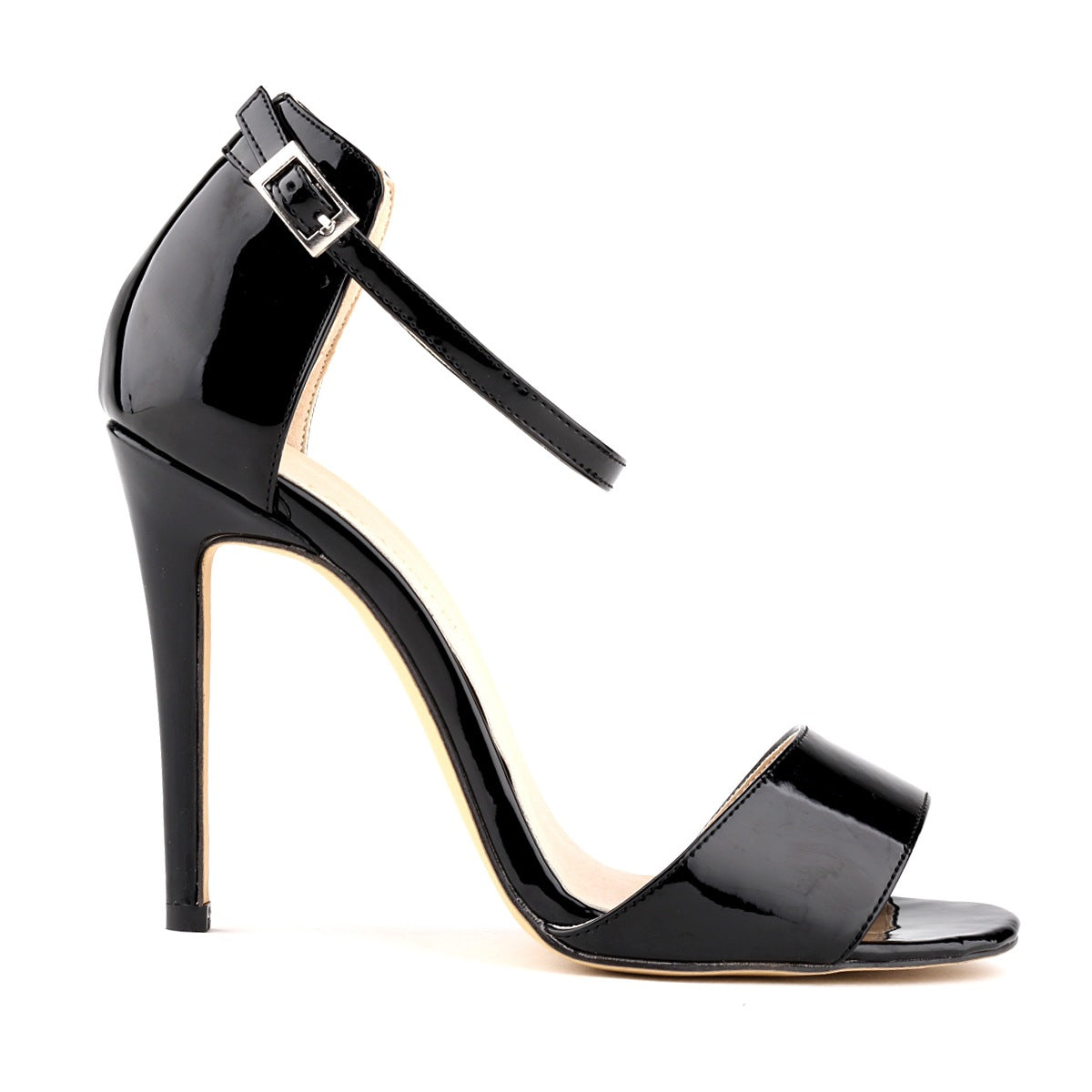 Sexy High-Heeled Peep-Toe Patent Leather Sandals