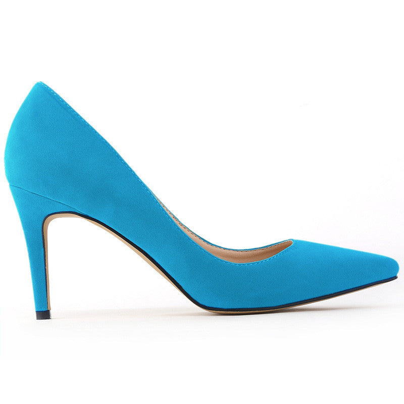 Classic Pointed High-Heeled Shallow Shoes