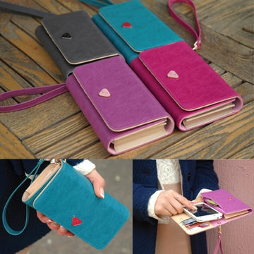 Envelope Card Wallet Leather Purse Case Cover For Samsung Galaxy S2 S3 Iphone 4S 5