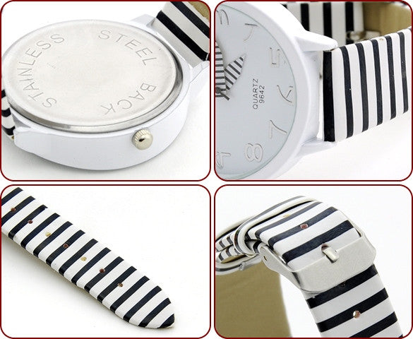 Zebra Strap Wrist Watch For Women Sports Wristwatch Quartz Watch