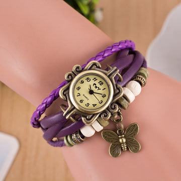 Retro Style Butterfly Bracelet Watch