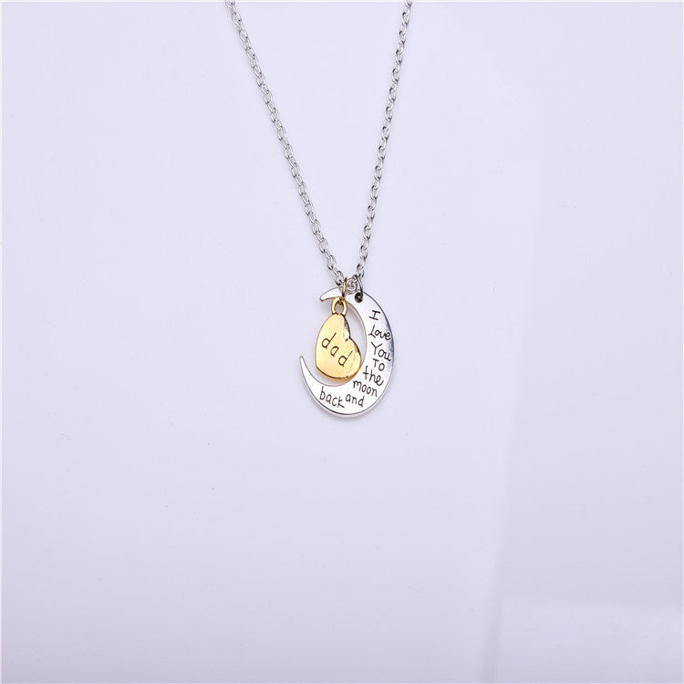 Valentine's Day Gift Moon Sun Necklace