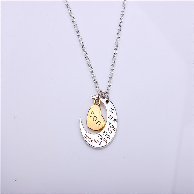 Valentine's Day Gift Moon Sun Necklace
