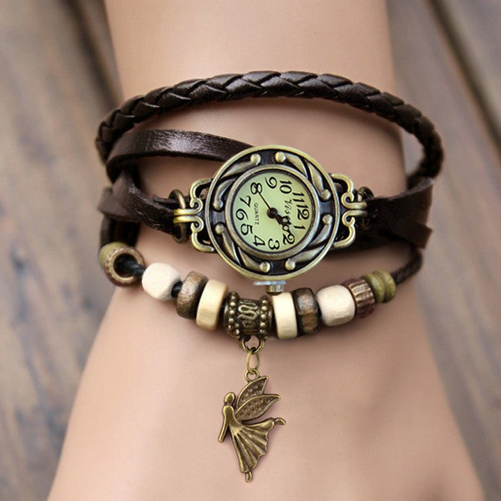 Weave Leather Bracelet Wrist Watch - MeetYoursFashion - 8