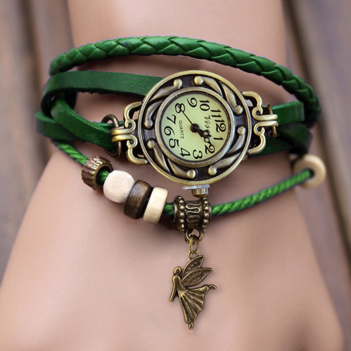 Weave Leather Bracelet Wrist Watch - MeetYoursFashion - 6