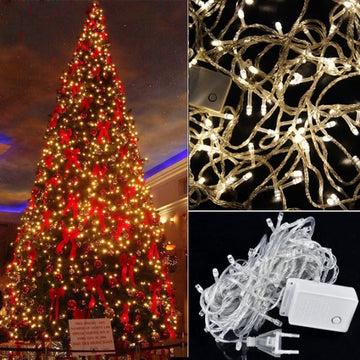 High Quality 10M 100 LED Warm White Lights Decorative Christmas Party Twinkle String 110V
