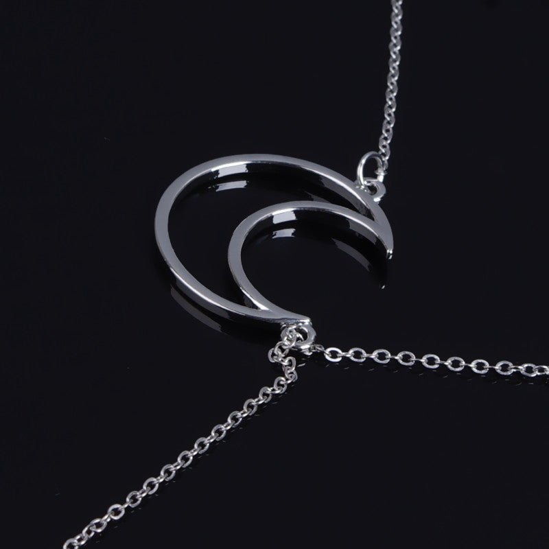 Romantic Couples Moon Stars Clavicle Necklace
