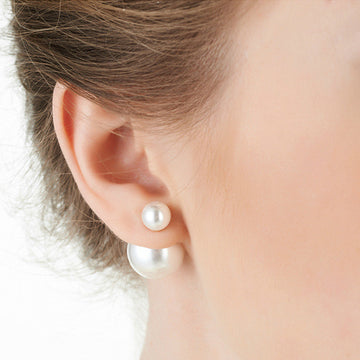Charming Big Little Pearl Fashion Earrings