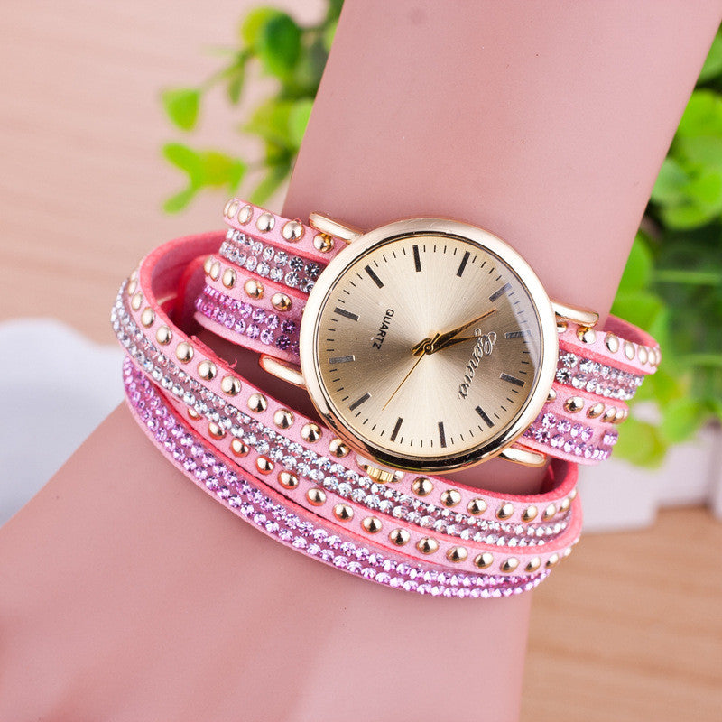 Personality Rivet Strap Bracelet Watch