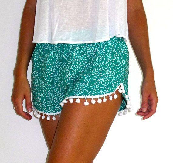 Flower Print Balls Elastic Beach Hot Shorts - Meet Yours Fashion - 2