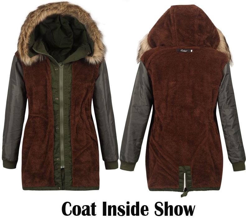 Momens Faux Fur Long Hooded Coat - Meet Yours Fashion - 5