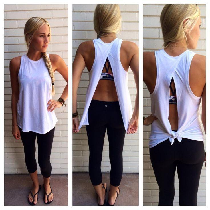 Clearance Scoop Backless Sleeveless Pure Color Casual Blouse