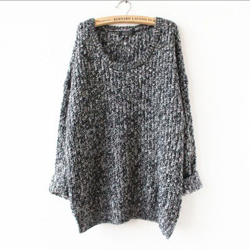 Long Pullover Loose Solid Color Knit Sweater - Meet Yours Fashion - 5