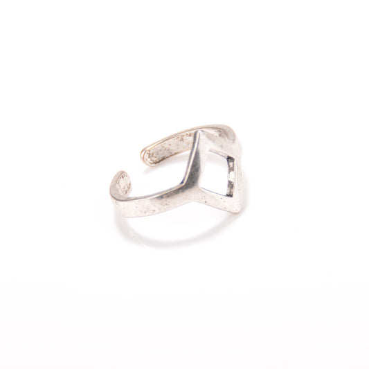 Exaggerated Snake Diamond Open Ring