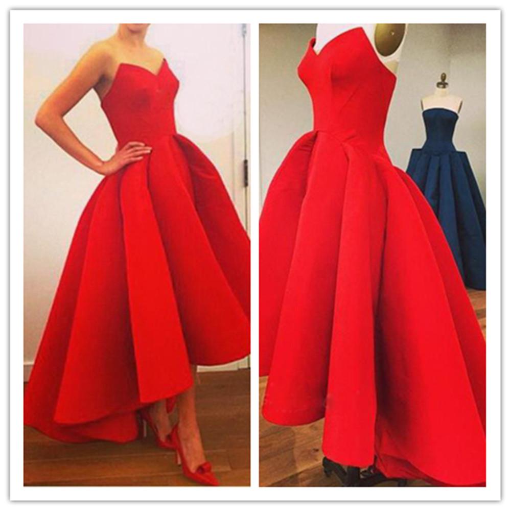 Pure Color Irregular Starpless Long Prom Party Dress - Meet Yours Fashion - 1