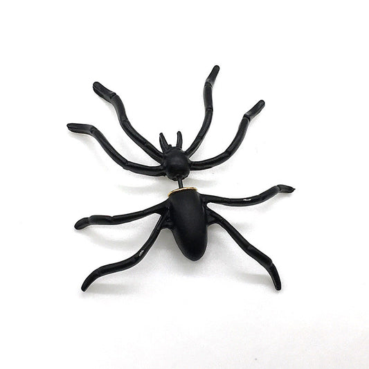 Personality Black Spider Single Earring