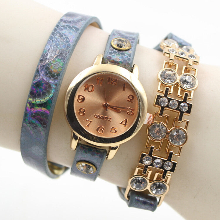 Personality Crystal Patchwork Watch