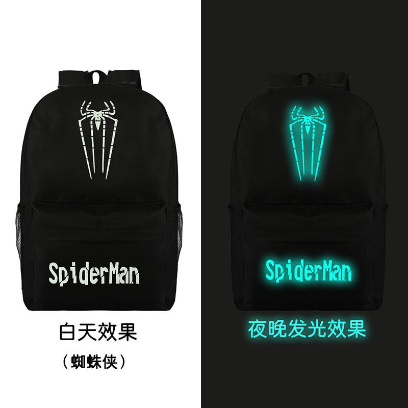 Noctilucent Canvas Chic Backpack Black School Bag - Meet Yours Fashion - 19