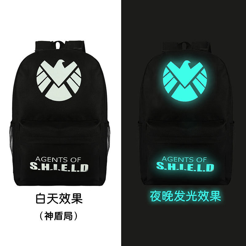 Noctilucent Canvas Chic Backpack Black School Bag - Meet Yours Fashion - 4