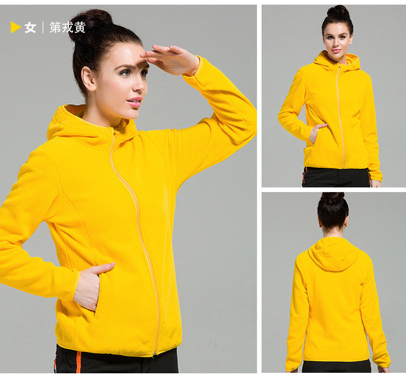 Outdoors Windproof Hooded Pure Color Cardigan Hoodie - Meet Yours Fashion - 7