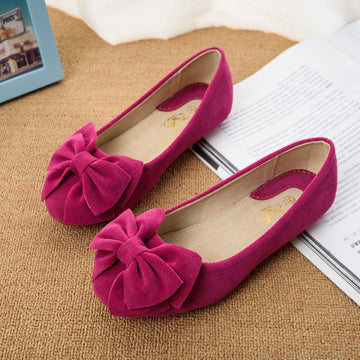Creative Bowknot Suede Comfortable Flat Shoes Sneaker - MeetYoursFashion - 1