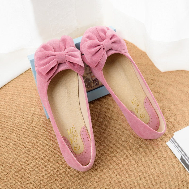 Creative Bowknot Suede Comfortable Flat Shoes Sneaker - MeetYoursFashion - 7