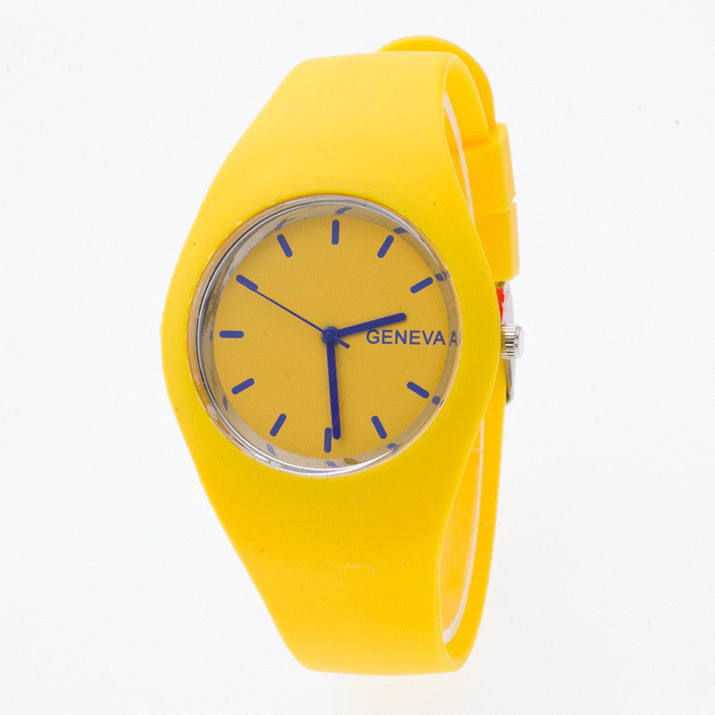 Fashion Silica Gel Strap Casual Watch