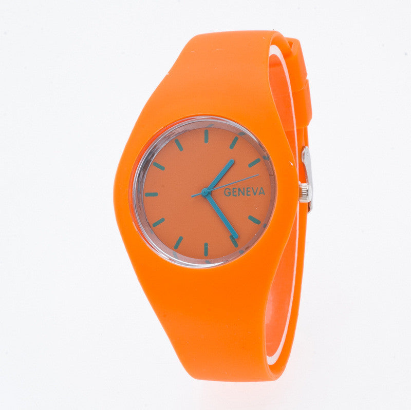 Fashion Silica Gel Strap Casual Watch