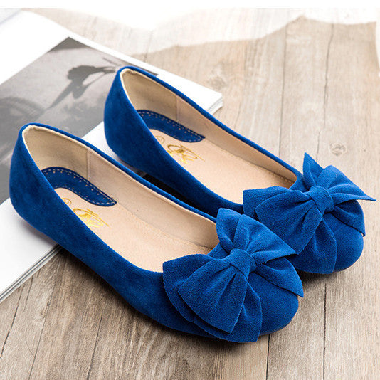 Creative Bowknot Suede Comfortable Flat Shoes Sneaker - MeetYoursFashion - 9
