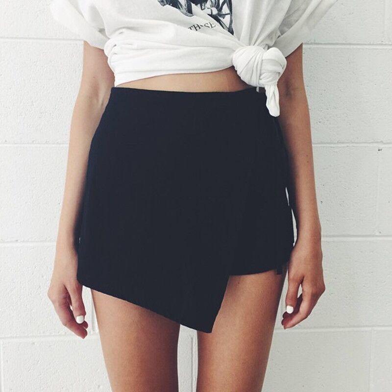 Irregular Crossover Bandage Thin Hot Shorts - Meet Yours Fashion - 5