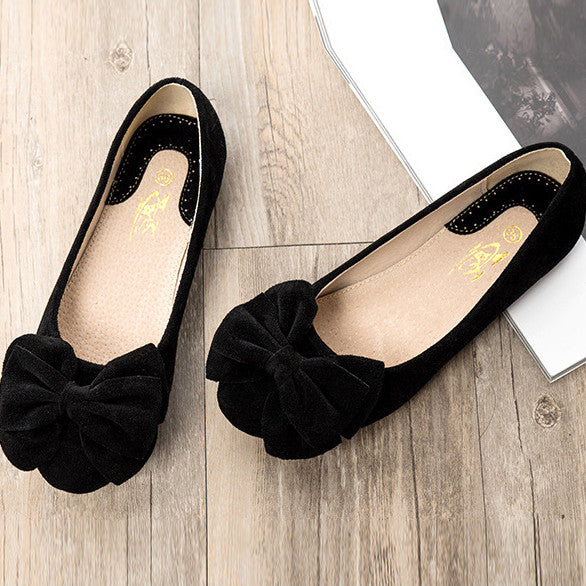Creative Bowknot Suede Comfortable Flat Shoes Sneaker - MeetYoursFashion - 10