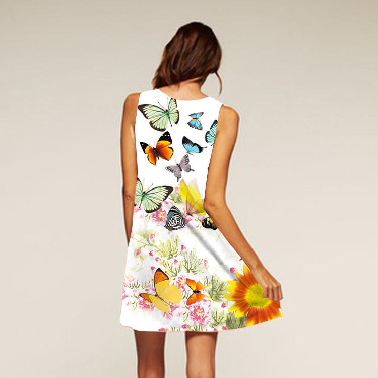 Fashion Digital Print Sleeveless Dress - Meet Yours Fashion - 10