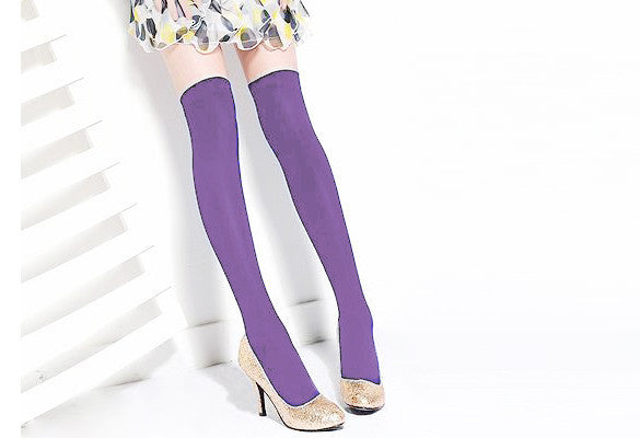 Over the Knee Thinner Cotton Socks - MeetYoursFashion - 15