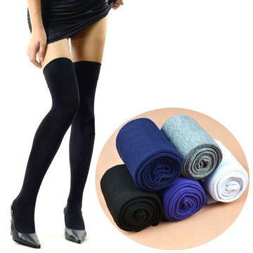 Over the Knee Thinner Cotton Socks - MeetYoursFashion - 1
