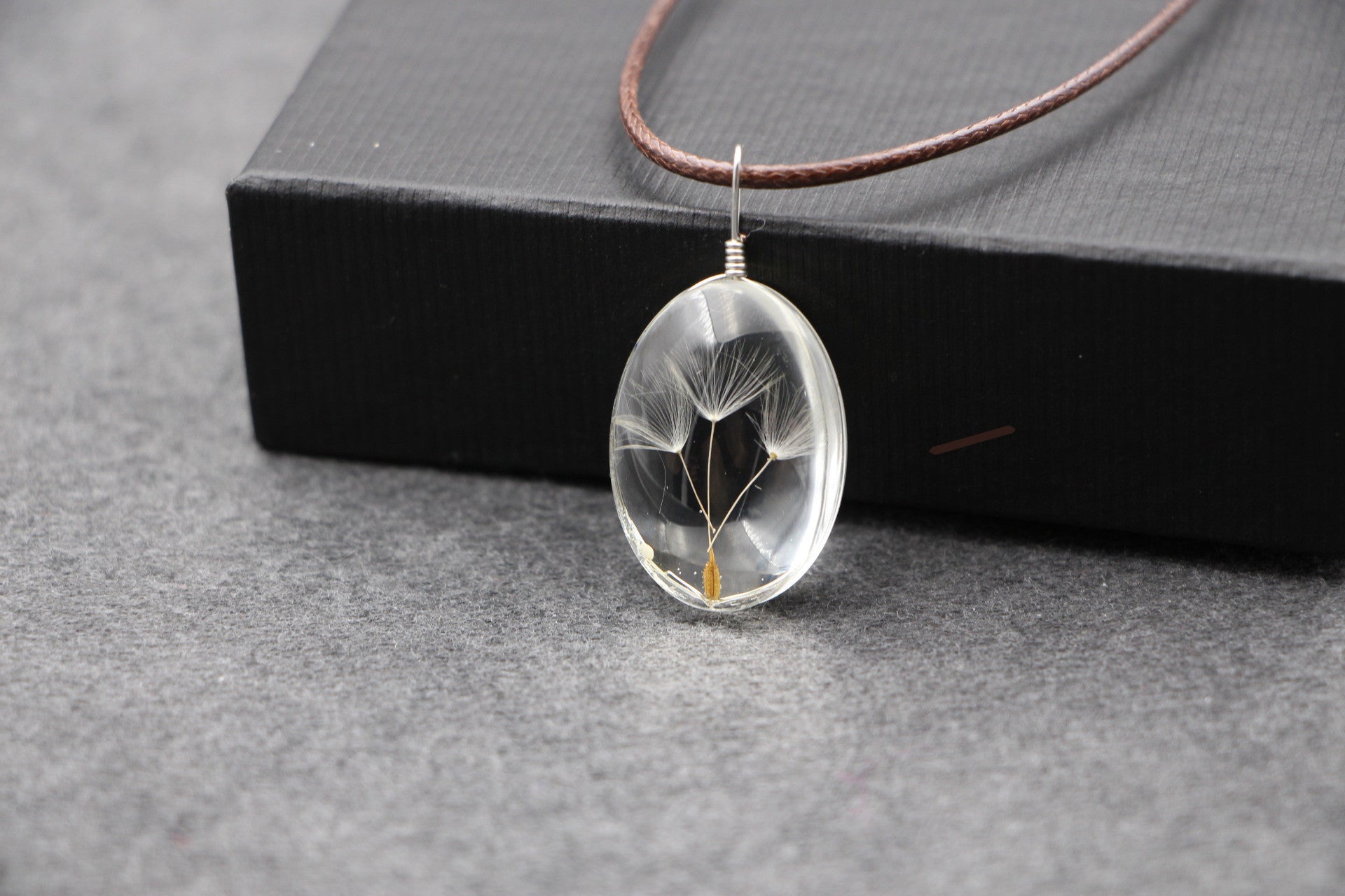 Perfect DIY Handmade Creative Natural Dandelion Pendant Necklaces