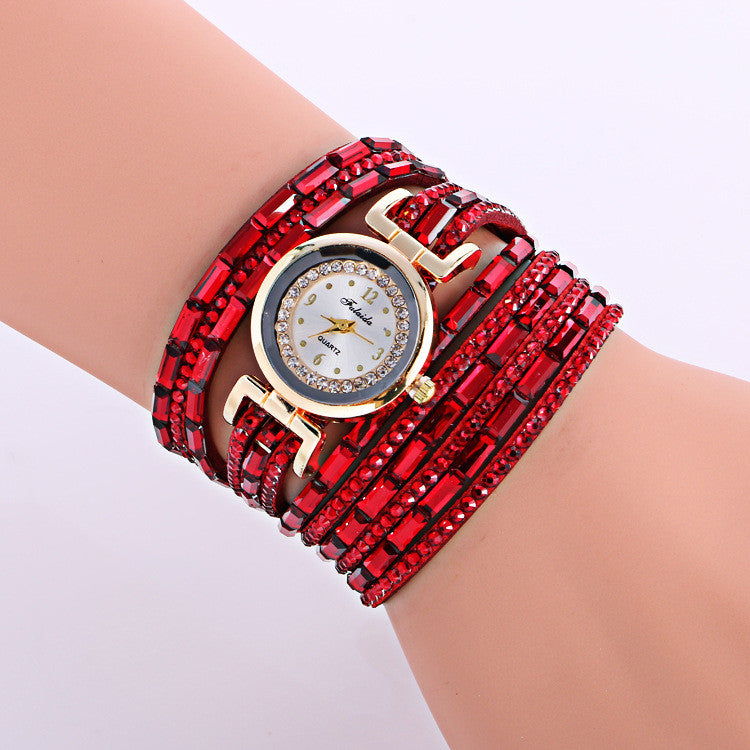 Korean Style Crystal Lady's Watch