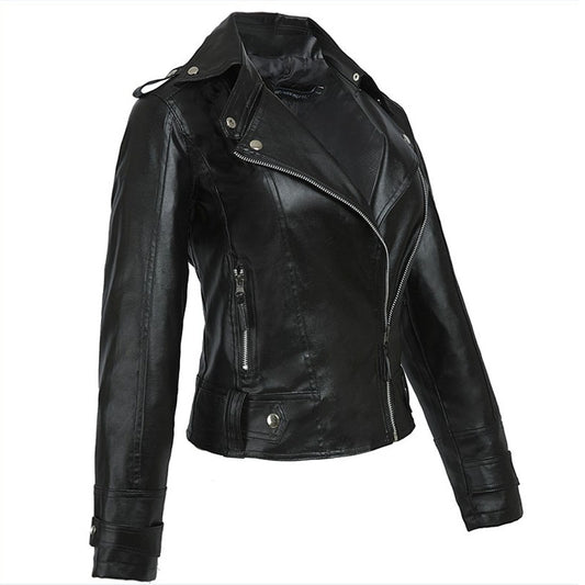 Faux Leather Black Moto Jacket
