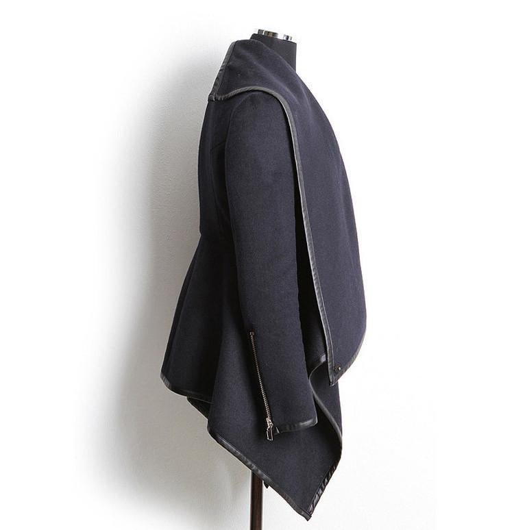 Long Irregular Thickening Woolen Overcoat - Meet Yours Fashion - 13
