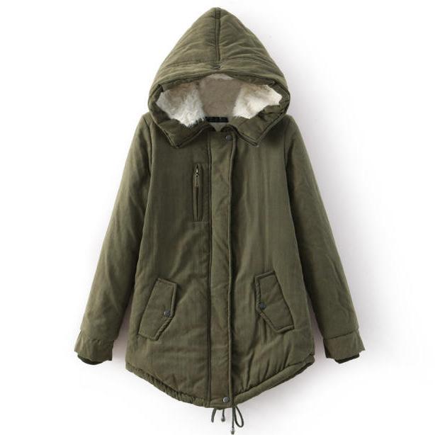 Women Warm Zipper Oversized Hooded Winter Coats