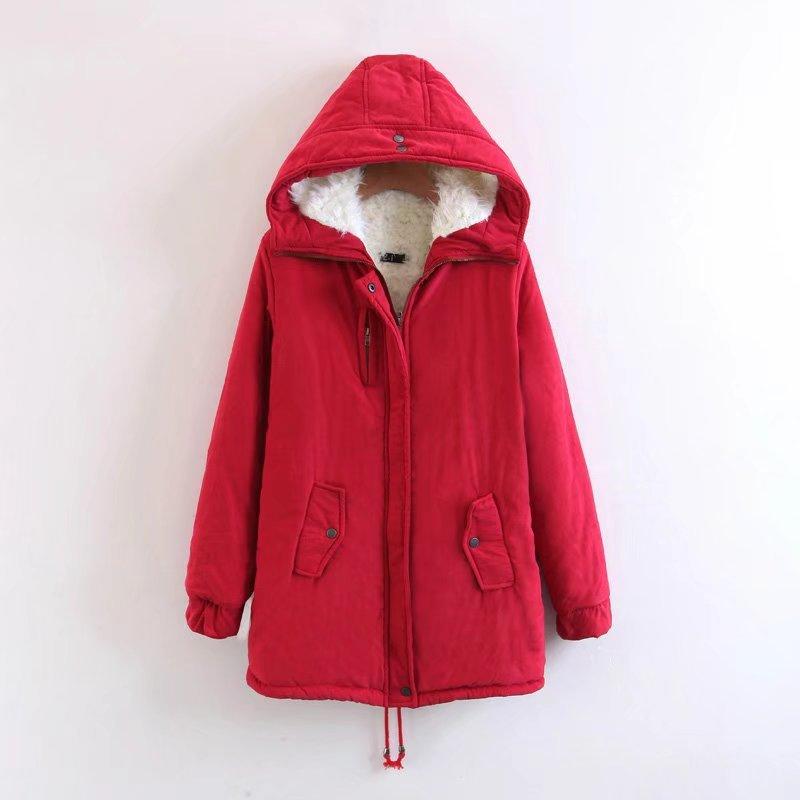 Women Warm Zipper Oversized Hooded Winter Coats