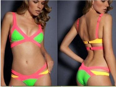 Strapless Padded Push Up Low Waist Bikini Set Swimwear - Meet Yours Fashion - 4