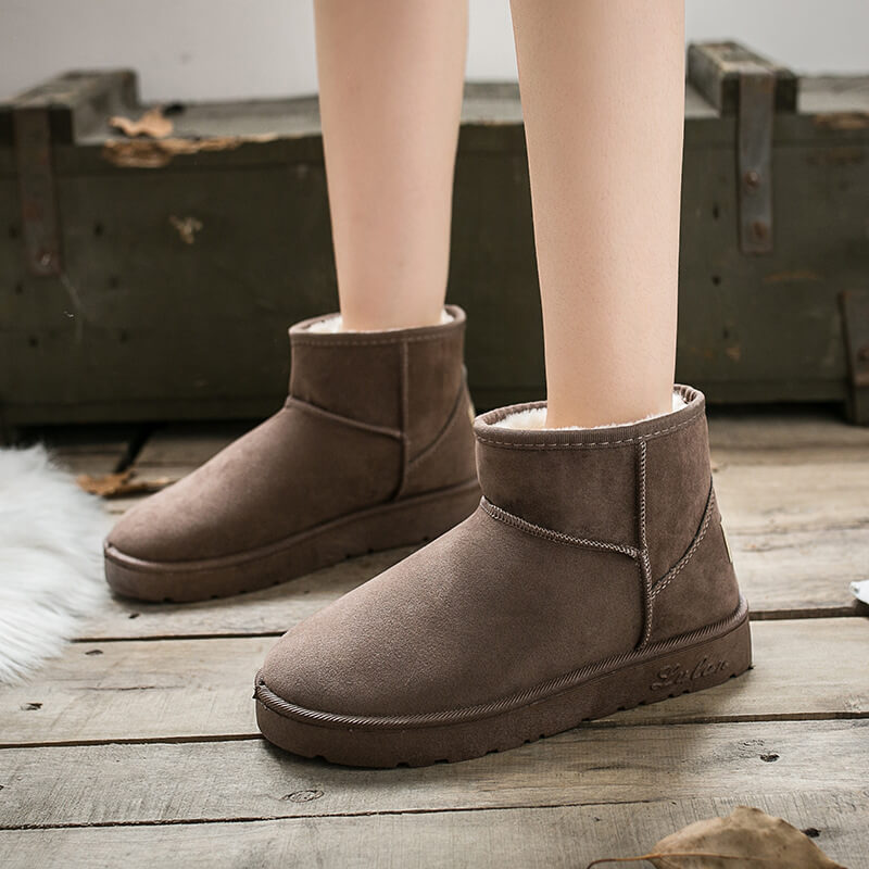 Ankle Flat Simple Warm Winter Boots