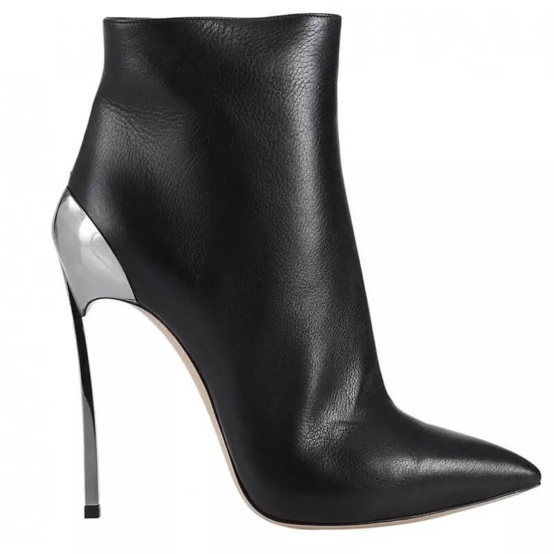 Casual Suede Point Toe High Heel Ankle Boots