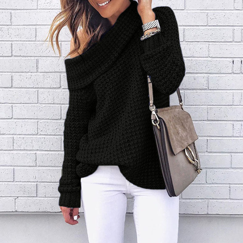 Off Shoulder Crochet Sweater