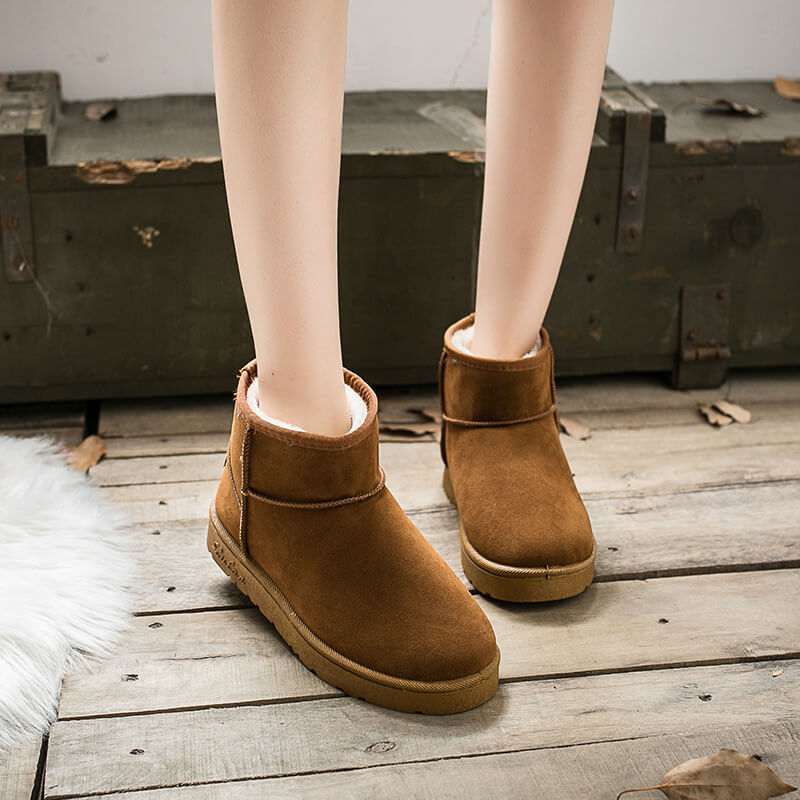 Ankle Flat Simple Warm Winter Boots