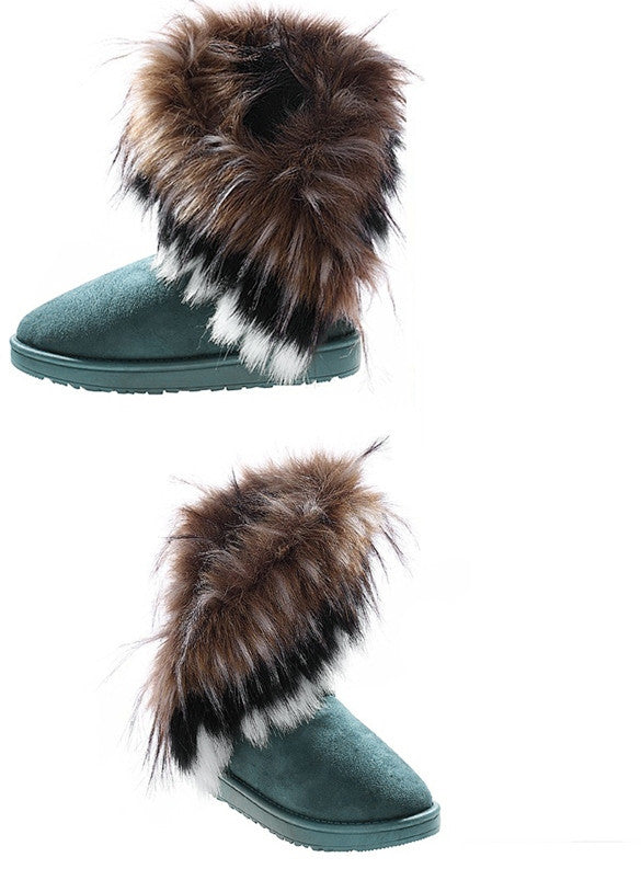 Women's Warm Fur Winter Ankle Snow Boots