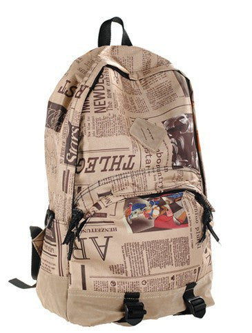 Scrawl Print Unique Backpack Cool Travel School Bag - Meet Yours Fashion - 2