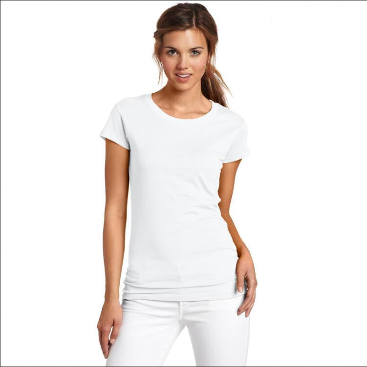 Fashion Pure Color Short Sleeve Soft Cotton T-Shirt